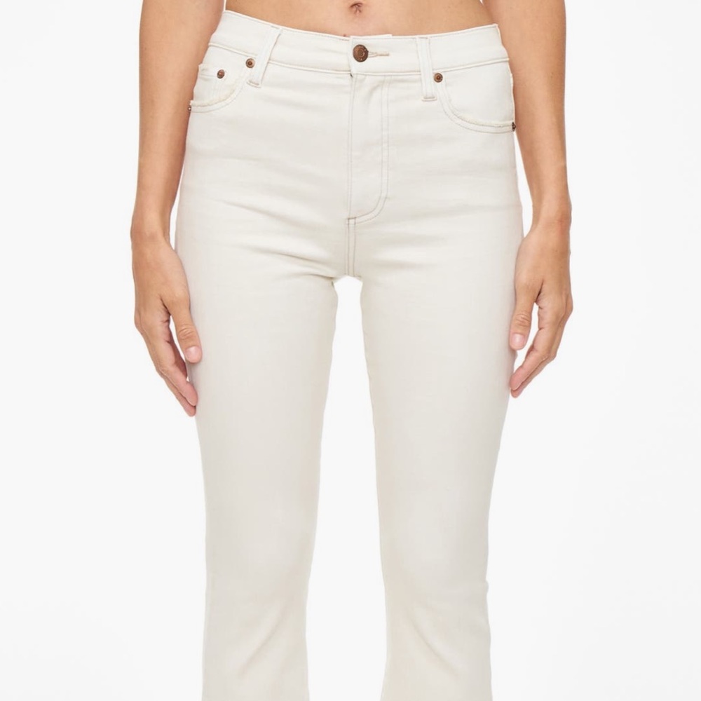 PISTOLA Lennon high waist raw hem cropped jeans